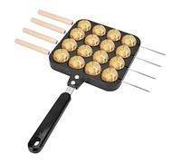 Cryfokt Bandeja Takoyaki de Aluminio de Primera Calidad, Placa Takoyaki Antiadherente para Estufa de Gas y Horno Eléctrico, Molde para Hornear Fácil de Limpiar con Cómodo, Ideal para Hacer y