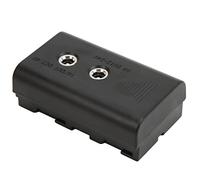Cryfokt Batería Simulada NP-F550 con Cable Acodado de CC, Fuente de Alimentación Liviana y Duradera para Luces y Monitores LED, Adecuada para NP-F550 -F570 -F970, 1 Unidad