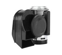 Cryfokt Bocina de Aire Eléctrica de Doble Tono de 12V 125db para Camión, Coche, Motocicleta, ATV, Aleación de Aluminio Universal con Compresor y relé Impermeables