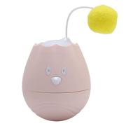Cryfokt Bola de Juguete de Gato Interactiva, Gatito Provocación de la Bola de Juguete Electrónica Fácil de Ensamblaje Activado para Interiores (Pink)