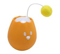 Cryfokt Bola de Juguetes para Gatos Interactivos, Fácil Ensamblaje de la Bola de Juguete de Gatito de Gatito para el Interior para el Interior (Orange)