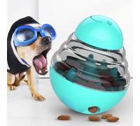 Cryfokt Bola de Rompecabezas Dispensadora de Comida para Perros con Diseño sin Vertido para Entrenar Cachorros 1 Unidad (Lago Azul)
