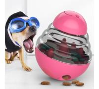 Cryfokt Bola de Rompecabezas Dispensadora de Comida para Perros con Diseño sin Vertido para Entrenar Cachorros 1 Unidad (Rojo)