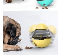 Cryfokt Bola de Rompecabezas Dispensadora de Comida para Perros con Diseño sin Vertido para Entrenar Cachorros 1 Unidad (Yellow)