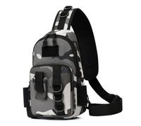 Cryfokt Bolsa de Pesca, Mochila de Pesca de Tela Oxford Resistente Al Agua de Gran Capacidad con Envolturas de Señuelos Extraíbles y Soporte para Caña, Bolsa de Almacenamiento de Aparejos (Camuflaje