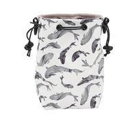 Cryfokt Bolso de Hombro Multifuncional con Cordón para Cámara, Impermeable, Ligero, Almacenamiento Instantáneo para Cámara para la Vida Cotidiana, Color Morado (Ballena)