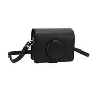 Cryfokt Bolso Protector para Cámara de Cuero PU de Moda para Mini Cámara, Parte Frontal Extraíble para Mayor Flexibilidad Al Disparar, Adecuado para Todos los Entusiastas de la Fotografía (Black)