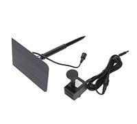 Cryfokt Bomba de Fuente de Jardín con Energía Solar, Fuente de Alimentación Dual Eficiente para Baño de Pájaros, Decoración de Piscina, Material ABS, USB/panel Solar, Jardín, Piscina, Pecera,