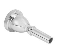 Cryfokt Boquilla de Bocina, Accesorio de Herramienta de Instrumento Musical de Cobre Resistente Al Desgaste Duradero para Jugadores de Tuba bajo (SILVER)