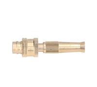 Cryfokt Boquilla de Manguera de Agua, Rociador Ajustable Resistente a Alta Presión para Riego y Limpieza de Jardines, Diámetro de Salida de 15 Mm, Material de Aleación de Cobre Duradero
