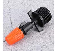 Cryfokt Boquilla de Pulverización, 20 Piezas G1/2 Pulgadas, Boquilla de Nebulización Fina de Cabezal único, Microaspersor con Color Naranja para Riego de Plantas de Invernadero, de Riego de Jardín de