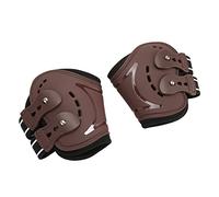 Cryfokt Botas para Patas Traseras de Caballo, Transpirables, Absorbentes de Impactos, Perforadas para Protección contra Lesiones en el Menudillo, Color Marrón (M(66x45x17cm/26x17,72x6,69 Pulgadas))