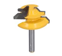 Cryfokt Broca para Ranuradora de Inglete de Bloqueo, Alta Abrasión para Carpintería, Herramientas Eléctricas de Perforación con Espiga de 45 Grados y Empalme para Carpintería