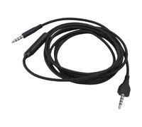 Cryfokt Cable Audible Auricular, Puerto de Placas Dorado de 1.8 M de Longitud L R Mic de 3.5 Mm a 3.5 Mm Cable de Auriculares Conectado Suave y Flexible para la Escucha del Teléfono