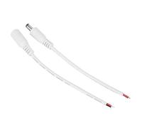 Cryfokt Cable Conector de 5 Pares, 5,5x2,1mm, Macho Hembra para Cámara CCTV de Luz de Tira LED (White)
