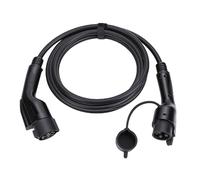Cryfokt Cable de Extensión de Cargador EV J1772, Cable de Extensión de Vehículo Eléctrico de 16 Pies 32 A, de Carga EV con Bolsa de Almacenamiento Incluida para Uso Doméstico Al Aire