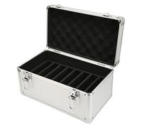 Cryfokt Caja de Almacenamiento de Disco Duro Diseño de Bloqueo Seguro Resistente y Duradero para Disco Duro de 2,5 Pulgadas 3,5 Pulgadas Estuche de 14 Bahías para Entusiastas de la Tecnología