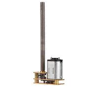 Cryfokt Caja de Engranajes Eléctrica para Ascensores y Juguetes Electrónicos Larga Vida útil 6V/12V Rotación de Rosca N20 Motor de Engranajes Eje M4 X 55 Mm, Caja (6V 200RPM)