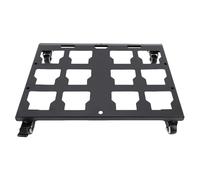 Cryfokt Caja de Herramientas Dolly Carro de Metal Chapado en Negro con Soporte de Carga de 200 LB para Talleres, Plataformas de Camiones y Paneles Molle