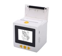 Cryfokt Caja de Impresora de Pegatinas de Voz Inteligente AI, Mini Máquina Portátil para Hacer Etiquetas Térmicas sin Tinta con Pantalla HD y Voz a Pegatina, para Niños, Manualidades,
