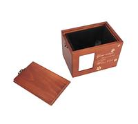 Cryfokt Caja de Urna Conmemorativa para Mascotas Hecha de Troncos, Resistente y Resistente Al Desgaste, Grabada con Patrón de Huellas y Texto para Perros Gatos, Adecuada como Regalo para Dueños de