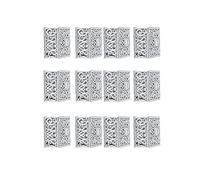 Cryfokt Cajas de Plástico para Dulces con Diseño Elegante, 12 Uds., para Golosinas de Boda y Despedida de Soltera, Contenedores de Dulces Duraderos de 3cm de Altura (Cuadrado 10,2x9,5x3,8cm)