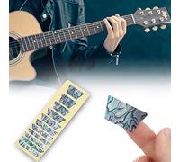 Cryfokt Calcomanías para Diapasón de Guitarra, Pegatinas para Diapasón con Respaldo Adhesivo Ultrafino de 0,04 Mm, Calcomanías para Guitarra Eléctrica con Fácil Instalación para Guitarras Eléctricas