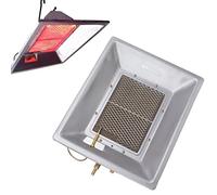 Cryfokt Calentador para Criadora de Pollitos, Equipo de Calefacción de Gas Infrarrojo 2,46 KW/h 2116 Kcal/h para 700-900 Pollitos 10-15㎡, con Control Manual para Gallinero de Pato