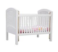Cryfokt Cama de bebé para Casa de Muñecas 1:12, Muebles Modernos de Madera de Abedul para Niños, Juguete de Imitación, Accesorios para Casa de Muñecas en Miniatura Blanca para Habitaciones de Niños