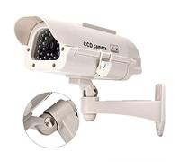 Cryfokt Cámara de Simulación con Luz LED Parpadeante Simulada de Energía Solar, Cámara Simulada para Disuadir el Robo y el Vandalismo, Fácil Instalación para el Jardín de Seguridad del Hogar ()