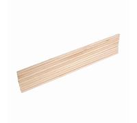Cryfokt Cañas de Artesanía de Artes de Madera, Palitos de Artes Palitos de Madera Dura Palo Liso 10 Piezas de 30 Cm de Diale de de Bricol (6 mm*30 cm)