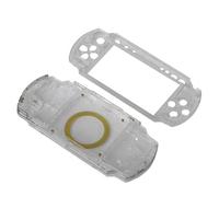 Cryfokt Carcasa de Repuesto para 1000 Diseño Antideslizante Carcasa Completa Funda Conjunto de Botones Kit para Jugadores con Negro/Azul/Plata/Transparente (Transparente)