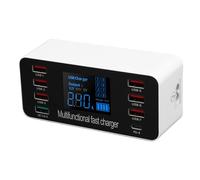 Cryfokt Cargador USB C, Tarifas Rápidas 60W ABS Estación de Carga USB C para Viajes (Enchufe de la UE)