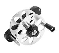Cryfokt Carrete de Fusil, Carrete de Pesca de Aleación de Aluminio de 157 G con Perilla de Tensión Ajustable y Plegable, para la Mayoría de Fusiles de hasta 2 Mm y Línea de