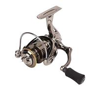 Cryfokt Carrete Giratorio de Metal con Plato de Alta Dureza para Entusiastas de la Pesca Al Aire, Rueda Giratoria de Pesca con CNC para Agua Salada, Carrete Giratorio 13+1BBs (#2)