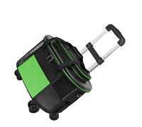 Cryfokt Carro Portátil para Mascotas, Transportador Transpirable para Perros y Gatos con Ruedas, Material Resistente para Viajes de Mascotas (Green)