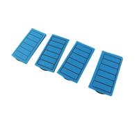 Cryfokt Cartuchos de Filtro Azules, Elemento Filtrante de Tanque de Carbón Activado Eficiente para Agua Limpia, Accesorios de Acuario, Plástico PVC, 4 Uds.