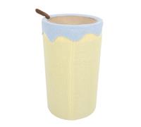 Cryfokt Casa para Gatos de Sisal con Almohadilla para Rascar, Condominios Acogedores para Escondite de Gatos para Condominios de Interior para Mascotas Multifamiliares (2 Niveles)