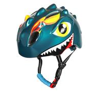 Cryfokt Casco de Bicicleta para Niños, Diseño de Dinosaurio, 50-54cm | Casco de ciclismo ajustable con carcasa de PC, espuma EPS, ventilado para niños pequeños y niñas, equipo de seguridad para