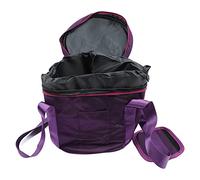 Cryfokt Case de Transporte de 8 Pulgadas a 14 Pulgadas Bolsa de Viaje de Oxford Purple para Piezas de Tazón, Cremallera Espesada y Dual y Bolsillo (Púrpura puro de 14 pulgadas)