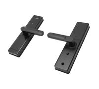 Cryfokt Cerradura de Puerta de Entrada sin Llave, Cerrojo Inteligente con Huella Digital con Teclado, Cerradura de Manija de Puerta Inteligente para el Frente, Hogar, Niños, Invitados,