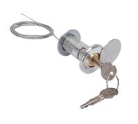 Cryfokt Cerradura de Puerta de Garaje de Emergencia de Aleación de Zinc con Alambre de Acero de 1,8 M Cerradura de Persiana Enrollable Universal con 2 Llaves para Garaje Manual y Puerta Basculante