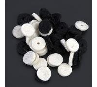 Cryfokt Cerraduras de Correa Pequeñas y Exquisitas, Protector de Hebilla, Accesorios de Correa de bajo Resistentes Al Desgaste para Guitarra Eléctrica, diámetro: 13 Mm, 50 Piezas