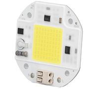 Cryfokt Chip LED de Cuentas de Lámpara COB de Alta Potencia para Reflector Interior, Iluminación Artesanal, 220V, Aluminio Duradero a Prueba de Golpes, 2,4x2,4 Cm (50W Blanco frío 6000K-6500K)