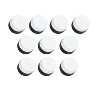 Cryfokt Cinta de Agarre Antideslizante para Raqueta de Tenis, Suave y Cómoda, Material PU para Bádminton, Pesca y Ciclismo, 10 Uds. (White)