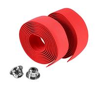 Cryfokt Cinta para Manillar para Ciclismo, Bicicleta de Carretera, Transpirable y Absorbente de Golpes, Juego de 2 Tapones de Barra para Viajes Largos, Negro y Blanco (#3)