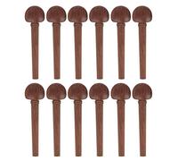 Cryfokt Clavijas de Afinación Oud, Clavijas de Repuesto Oud con Diseño Antideslizante con Incrustaciones de Ojo Persa de Caoba, Juego de con 12 Piezas para Instrumento