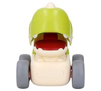 Cryfokt Coche Educativo de Dibujos Animados para Niños, Juguete con Diseño de Dinosaurio Que Mejora el Aprendizaje de Inercia para Uso en Césped y Sala de Estar, Plástico, 1 Unidad (Green)