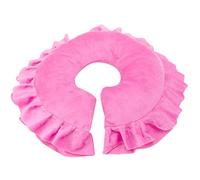 Cryfokt Cojín de Almohada Facial Suave Desmontable para Cama de Masaje de Salón en Forma de U, Tela Agradable para la Piel, Rosa, Morado, Rojo, Morado, café para Centro de SPA (Cojín en forma de