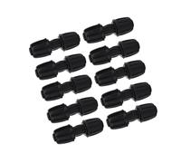 Cryfokt Conector de Jardín Recto de Alta Calidad, 10 Uds., para Manguera de PE de 16mm, Accesorio de Riego para Horticultura, Balcón, Jardinería, Material POM